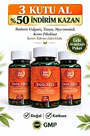 INSUMIX – Berberis Vulgaris, Myo-inositol, Tarçın ve Krom Pikolinat | 60 Kapsül (3'lü Set))