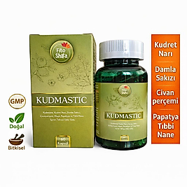 KUDMASTIC – Kudret Narı, Damla Sakızı, Civanperçemi, Tıbbi Nane, Papatya | 60 Kapsül