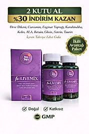 LIVEMIX – Deve Dikeni/Silymarin, Zerdeçal, Enginar Yaprağı, Karahindiba | 60 Kapsül (2'Lİ SET)