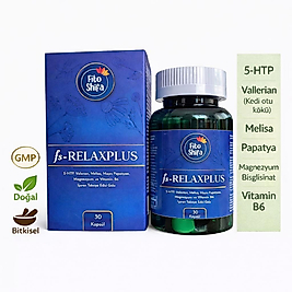 RELAXPLUS – 5HTP, Valerian, Melisa, Mayıs Papatyası, Magnezyum Bisglisinat, B6 | 30 Kapsül