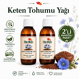KETEN TOHUMU YAĞI (Flax Seed Oil)  (2'Lİ SET)