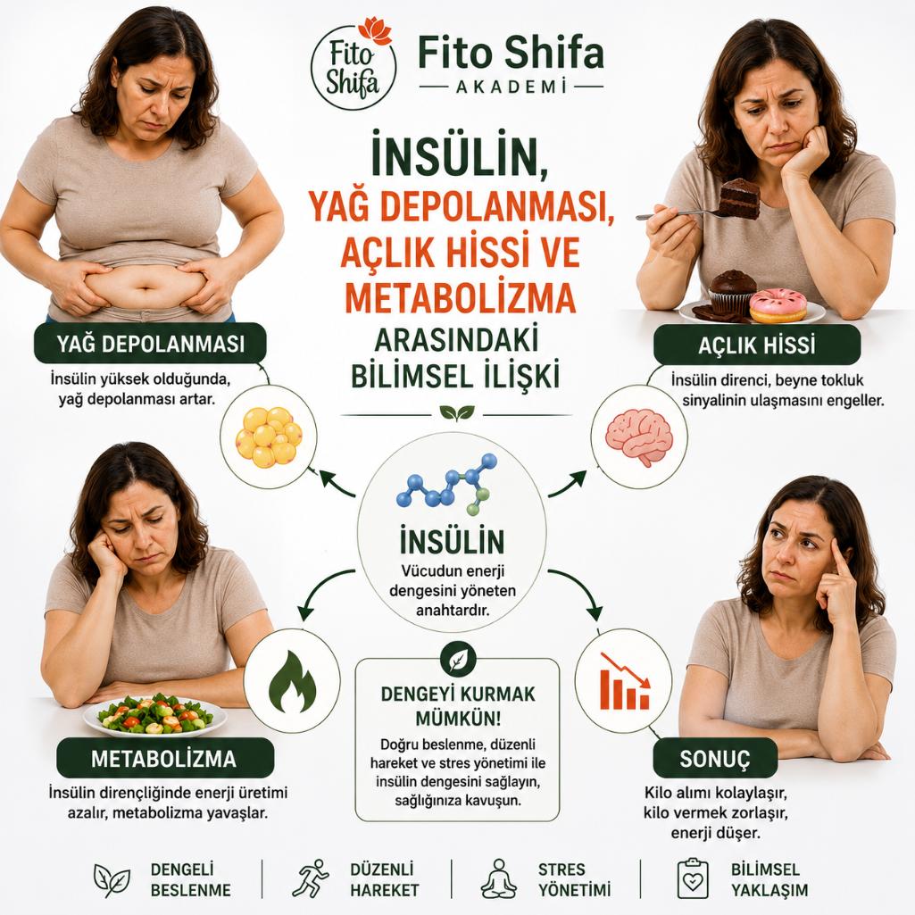 İnsülin, Yağ Depolanması, Açlık Hissi ve Metabolizma Arasındaki Bilimsel İlişki